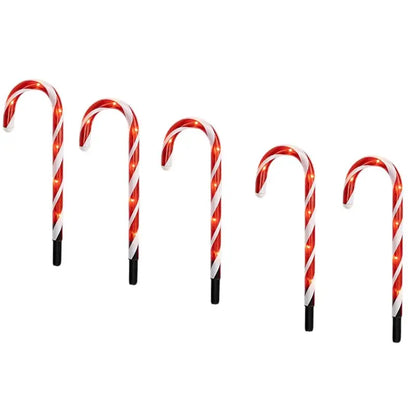 Christmas Candy Cane Pathway Markers