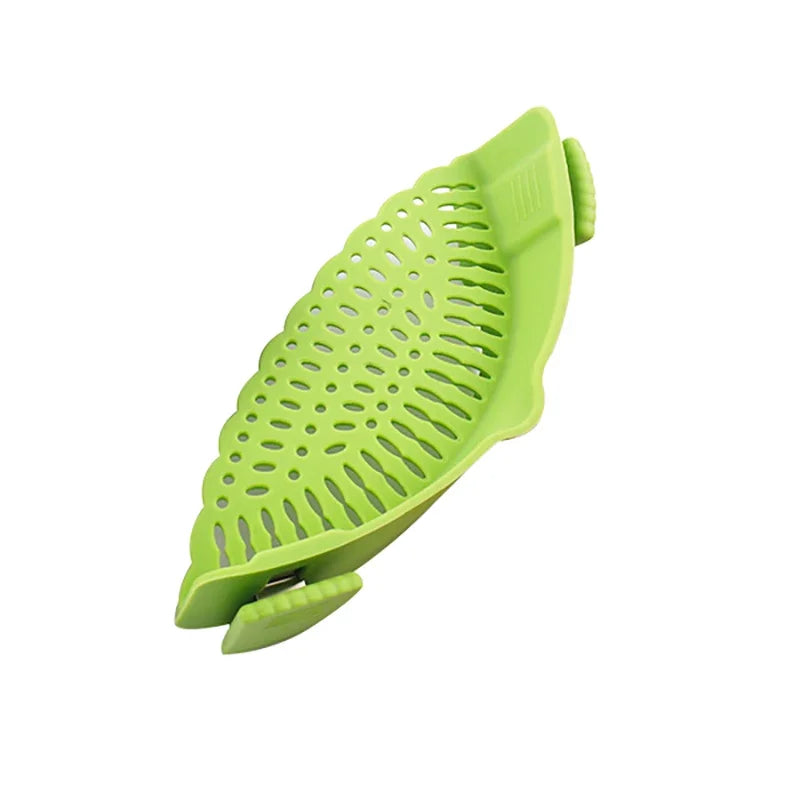 Universal Silicone Clip on Pan Pot Strainer