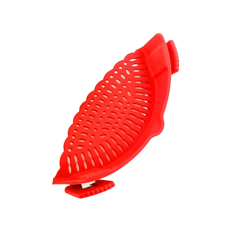 Universal Silicone Clip on Pan Pot Strainer